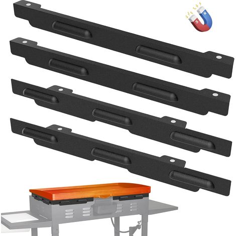 Pare-brise amélioré pour barbecue Blackstone de 36 pouces, accessoire pour barbecue Blackstone, pare-brise magnétique en acier inoxydable 5015. (1/5)