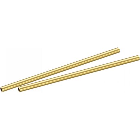 Brass Round Tube 4mm OD 0.5mm Wall Thickness 100mm Length Pipe Tube 2pcs (1/5)