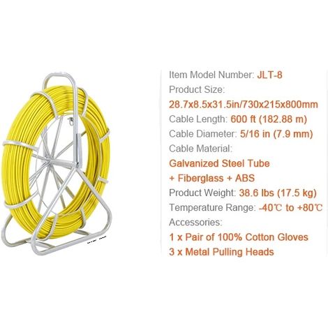 Seilzug, langlebiges Fiberglas, mehrere Längenoptionen (1/2)