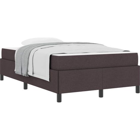 Maison Exclusive - Letto a molle Marrone Scuro 120 x 200 cm Tessuto
