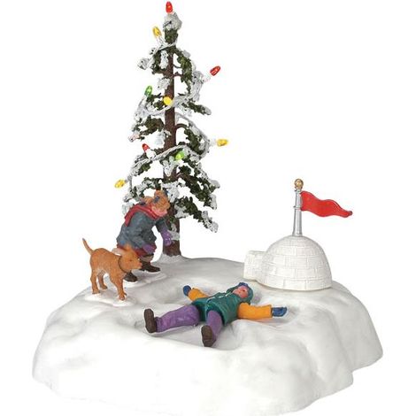 LEMAX RAGAZZO GIOCA A FARE L'ANGELO - PRESEPE  NATALIZIO 44187