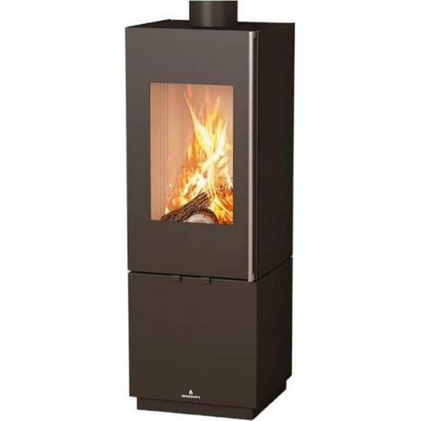 Poêle à bois raccordable - BRONPI Bombay - F 8 kW Sans kit air (1/4)