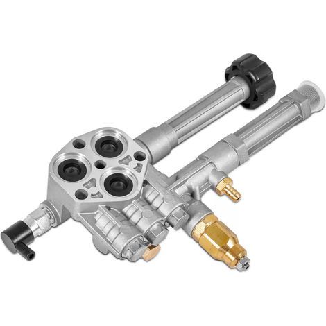 High Pressure Pump Head for Troy-Bilt SRMW2.2G26/RMW2.2G24 Pressure Washer, Alloy Steel (1/4)