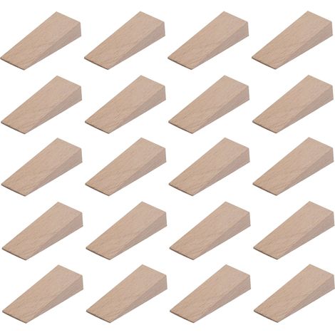 Cyclingcolors – Cale en bois universelle 20x 55mm x 20mm x 6mm – Butoir de porte pour ajustement précis – Idéal pour bois dur et teck