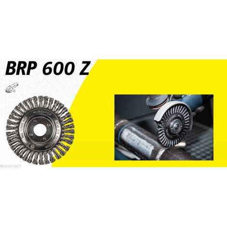 Brosse pipeline Klingspor brp 600 z diamètre 125 mm acier (1/2)