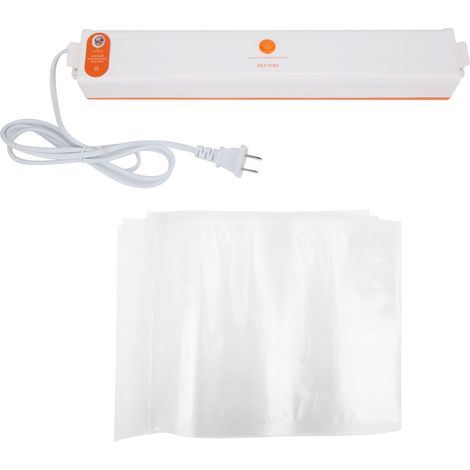 100W Aspirateur Sous Vide Alimentaire Machine de Mise Sous Vide Domicile Système de Scellage Orange Prise US AC110V (1/5)