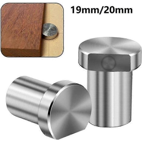 Butée de positionnement Bench Dogs MFT pour établi, en acier inoxydable, 19 mm et 20 mm, outil indispensable pour le travail du bois. (1/5)