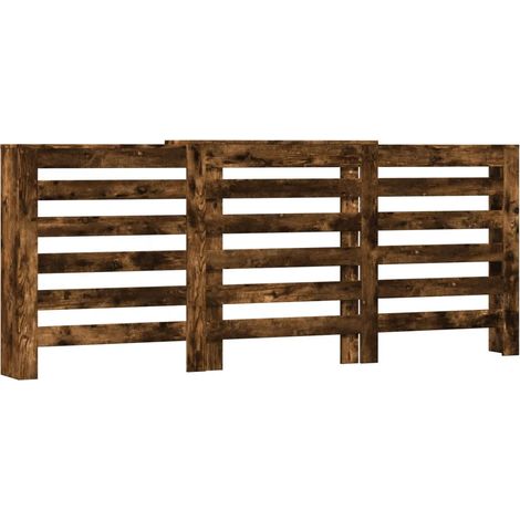 Copritirradiatore moderno mensola pratica 205 x 21,5 x 83,5 cm in legno multistrato rovere fumo 020049802