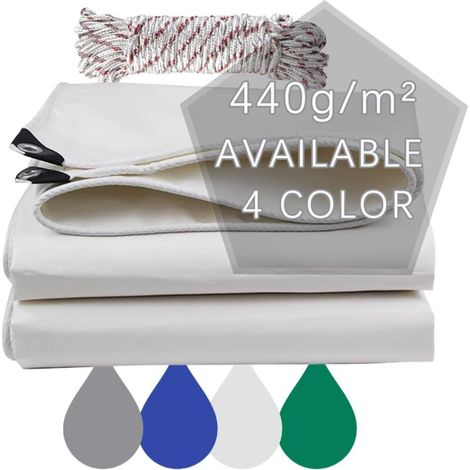 Wasserdichte Outdoor-Zelte, PVC-Platte 440 g/m², weiße Farbe (2 x 3 m)