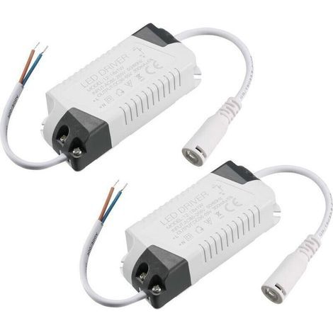 Driver LED 12-18W Courant Constant 300mA Haute Puissance AC 85-265V Sortie 36-65V DC Connecteur Alimentation Externe LED Plafonnier Transformateur 2Pcs (1/5)