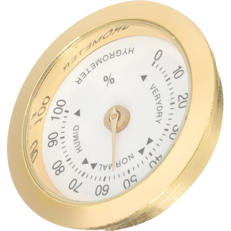 Gitarren and Violinen Hygrometer Rund aus Aluminumlegierung