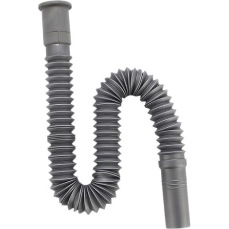 Tuyau flexible pour évier de cuisine et de salle de bain - conception extensible pour lavabos et bacs à linge - 1 pièce, 80 cm (1/5)