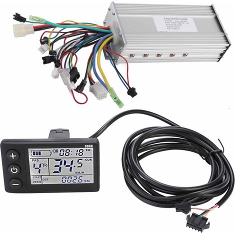Kit contrôleur sans balai pour vélo électrique, scooter, panneau d'affichage LCD étanche, 1000W 48V (1/5)