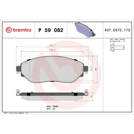 Tamponi HAM Renault Trafic 14 anteriori