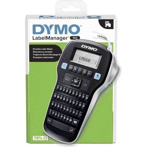DYMO LabelManager 160 Etichettatrice Adatto per nastro: D1 6 mm, 9 mm, 12 mm (1/5)