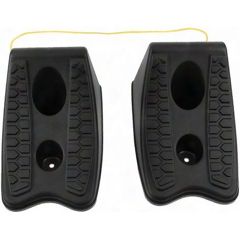 2 cales de roue en plastique pour voiture, camion, caravane, sécurité stationnement, bloc roue véhicule, 2 pièces, antidérapant, usage extérieur (1/2)