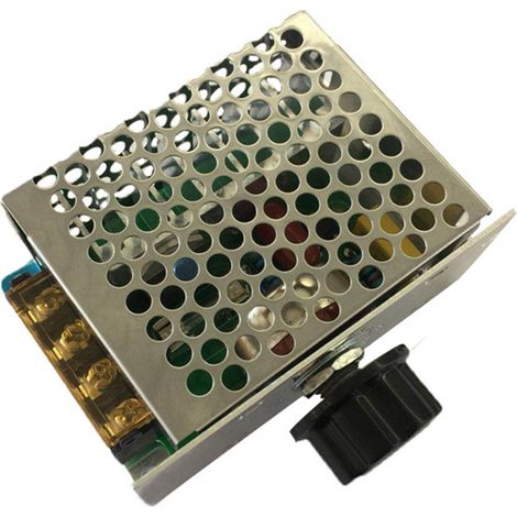 Régulateur de vitesse de moteur 41A à redresseur commandé au silicium, contrôleur de tension de moteur avec boîtier pour ventilateur léger 220V 4000W (1/5)