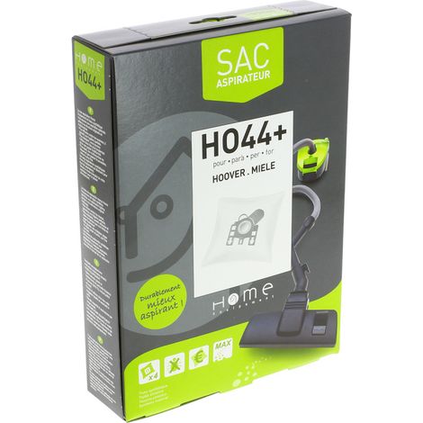 Sacs microfibres adaptable par 4 HEHO44+ pour Aspirateur HANSEATIC, HOOVER, MIELE, SEVERIN , ATHOS, BLACK DIAMOND, ELECTRONIC, FREEMOTION, PURE POWER, PURE POWER INTELLISENSE, PUREPOWERGREENRAY, SENS (1/3)