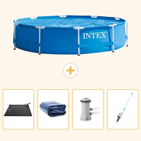 Intex Piscine Tubulaire Ronde - 366x76 cm - 5-pièces S82 (1/5)