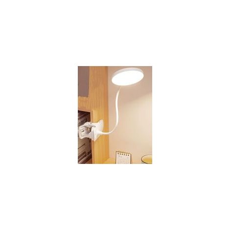 Dies ist eine Schreibtischlampe für Studentenzimmer, eine dimmbare Leselampe mit Klemme und Ladeanschluss, geeignet zum Lesen, Arbeiten und Lernen zu Hause oder im Crezuo.
