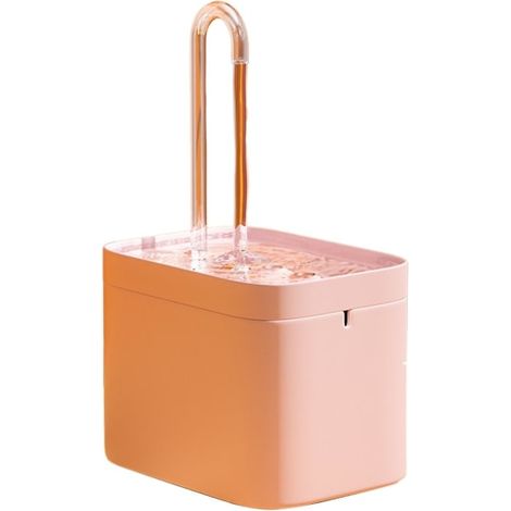 Distributeur d'eau automatique de 1,5 L pour chiens et chats, gamelle pour animaux, neuf, rose.-AquaForge (1/5)