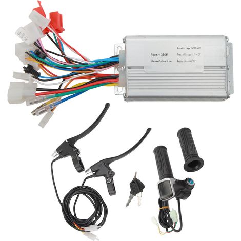 Contrôleur Moteur Sans Balais 36V 48V 250W avec Poignée d'Accélérateur et Leviers de Frein pour Vélo Électrique (1/5)