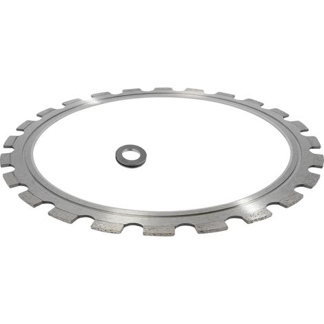 Hoja de sierra de diamante, 16 pulgadas, 24 dientes, profundidad de corte de 310 mm, diámetro interior de 33,8 cm, diámetro exterior de 41 cm. (1/5)