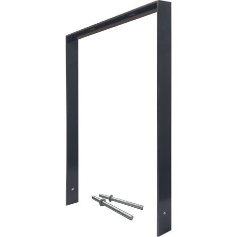 Fahrradanlehnbügel 116,5 x 77 cm Flachstahl 13 mm Anthrazit Einbetonieren Fahrradständer Parker Typ U (1/5)