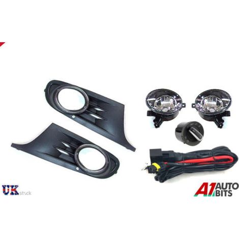 Faro antiniebla y rejilla del parachoques delantero para Golf Jetta Sportwagen MK6 08-12