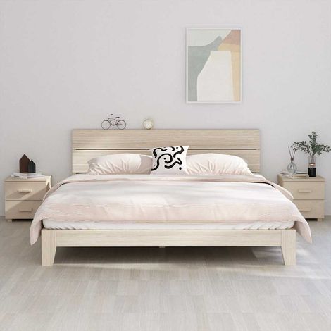 vidaXL Mesitas noche 2 uds HAMAR pino macizo marrón miel 40x35x44,5 cm (1/5)