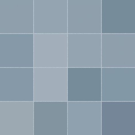 Carrelage effet Zellige Bleu 12,3x12,3x0,87 cm Cubriel - Sol et mur intérieur (vendu par carton de 0,51 m²) - RO'MA CARRELAGE