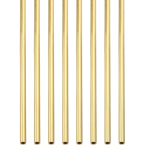 8 Pack 1.0 mm x 0.3 mm x 300 mm (ODxWall TxL Brass Round Metal Tube) (1/5)