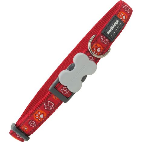 Collar para Perro Red Dingo Huella de animal (41-63 cm) (2,5 x 41-63 cm)