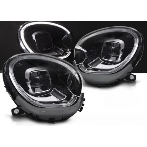 Paire de feux phares Mini Cooper R60 /R61 10-16 FULL LED TRU DRL Noir-42724858 (1/4)