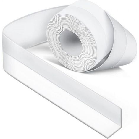 Joint De Baignoire En Silicone - 3,2 M X 38 Mm - Étanchéité Pour Baignoire Évier Lavabo Carrelage - 1 Rouleau (1/4)