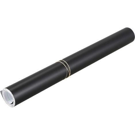 Lot de 4 autocollants adhésifs en vinyle noir mat de 12 x 60 pouces pour covering de voiture (1/5)