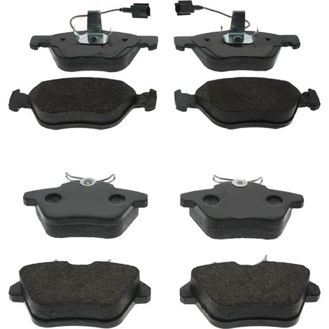 KIT PASTIGLIE FRENO ANTERIORI E POSTERIORI compatibile con Alfa Romeo 166 / PASTIGLIE FRENANTI AUTO OEM FDB994FDB1299,FDB995 / SOSTITUZIONE DIRETTA / BASSA POLVERE / SILENZIOSO