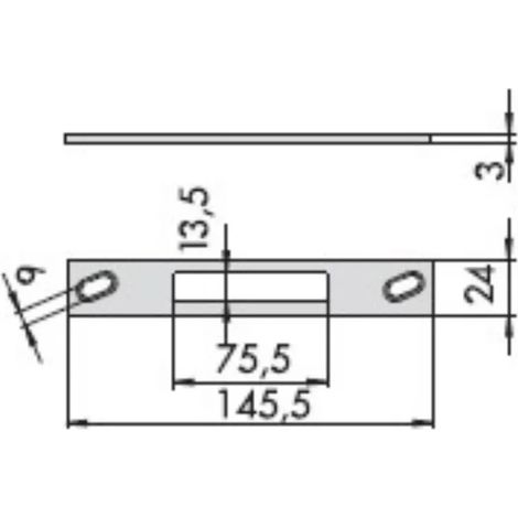 CONTROPIASTRA CISA 06461-34-0 IN ACCIAIO INOX