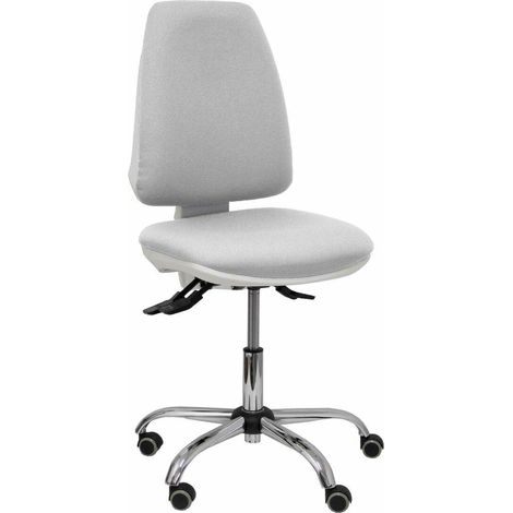 Chaise Elche blanche asincro bali gris clair parquet roues