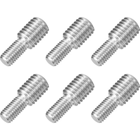 6pcs Boulon à Tige Filetée Double Extrémité M8x15mm à M12x15mm (1/5)