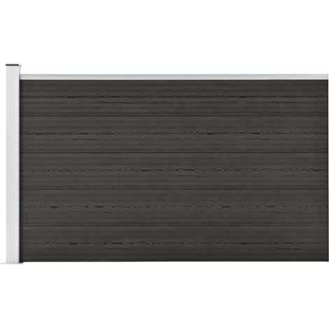 Garden Fence WPC 175x105 cm Grey vidaXL