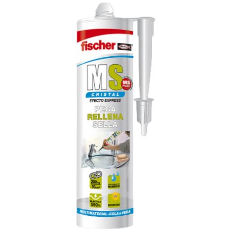 Sigillante adesivo MS FISCHER - Cristallo trasparente 290 ml 546189 (1/3)