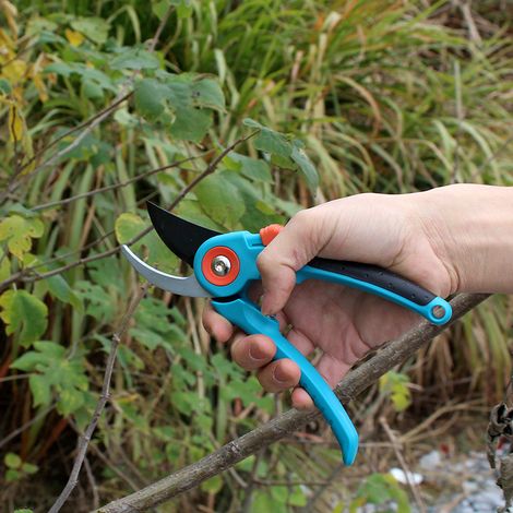 Sécateur réglable à lame franche Classic de : sécateur robuste à lame franche pour les plantes et le bois frais jusqu'à 22 mm de diamètre, avec rainure à sève et coupe-fil (1/5)