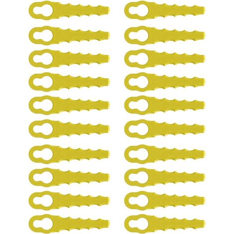 20 PièCes de Rechange pour Tondeuse à Gazon Lames en Plastique Nombreuses Occasions