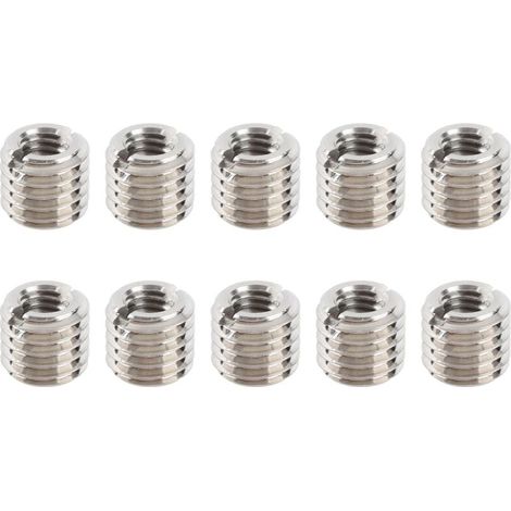 10 Pièces Insérer L'écrou Réducteur de Réparation M6 X 1.0 Femelle et M10 X 1.5 Outil D'extension de Filetage Mâle Accessoire de Fixation (1/4)