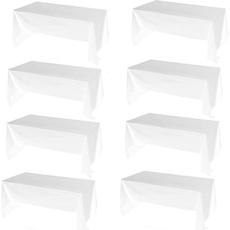 Nappe jetable en plastique 54 x 108 pouces, nappe rectangulaire (1/5)