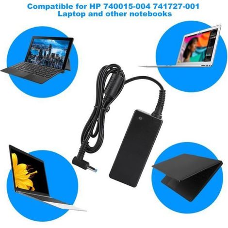 Chargeur Adaptateur Secteur - - 45W - 19.5V - 2.31A - 4.5x3.0mm pour HP 740015-004 741727-001 (1/4)