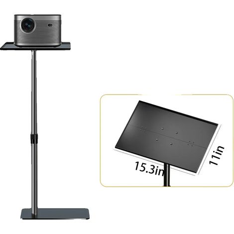 Support de projecteur, hauteur réglable, rotation multi-angle, Type de plateau (1/2)