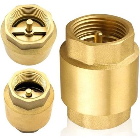 Clapet anti-retour en laiton 1/4 pouce avec filetage femelle, DN32 universel, double face