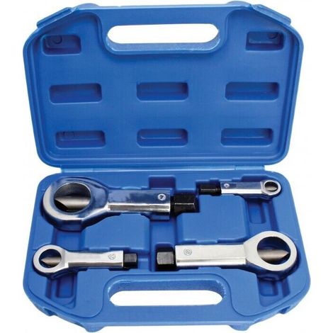 Juego 4 llaves rompetuercas para tornillos / tuercas dañadas 9 – 36mm (1/2)